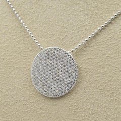 Phillips House Large Infinity Necklace N20223PDW 1.00 Carat Diamond Disc