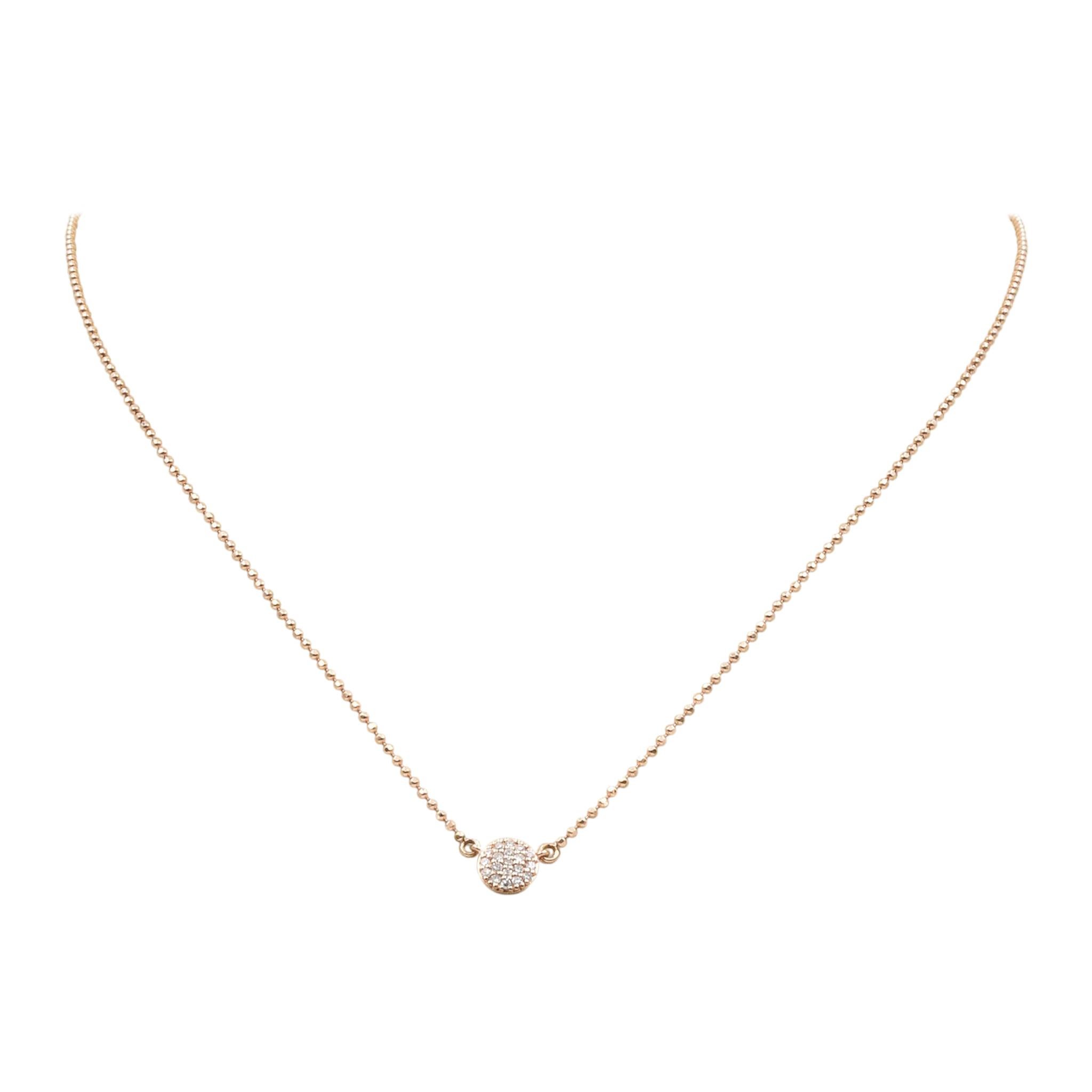 Phillips House Micro Infinity Necklace N20023DR 0.10tcw Diamonds in 14K Gold