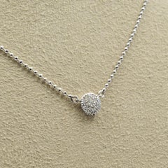 Phillips House Micro Infinity Halskette, N20023DW 0,10 Diamantscheiben in 14k Weiß