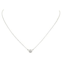 Phillips House Micro Infinity Halskette, N20023DW 0,10 Diamantscheiben in 14k Weiß
