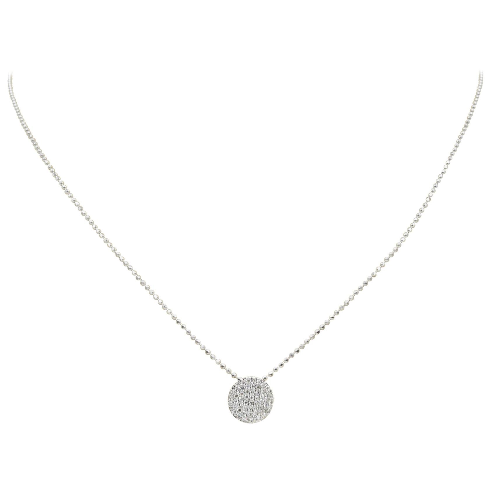 Phillips House Mini Infinity Necklace N20013PDW 0.27 Carat Diamonds For Sale