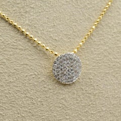 Phillips House Mini Infinity Necklace N20013PDY 0.27 Carat Diamonds 14k Yellow