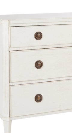 Phillips Scott Sophia Chest Painted Shell White Commode NEW