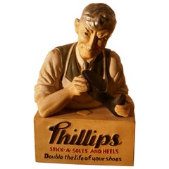 Phillips Stick a Soles and Heels Cobblers Shop Advertising Display Model