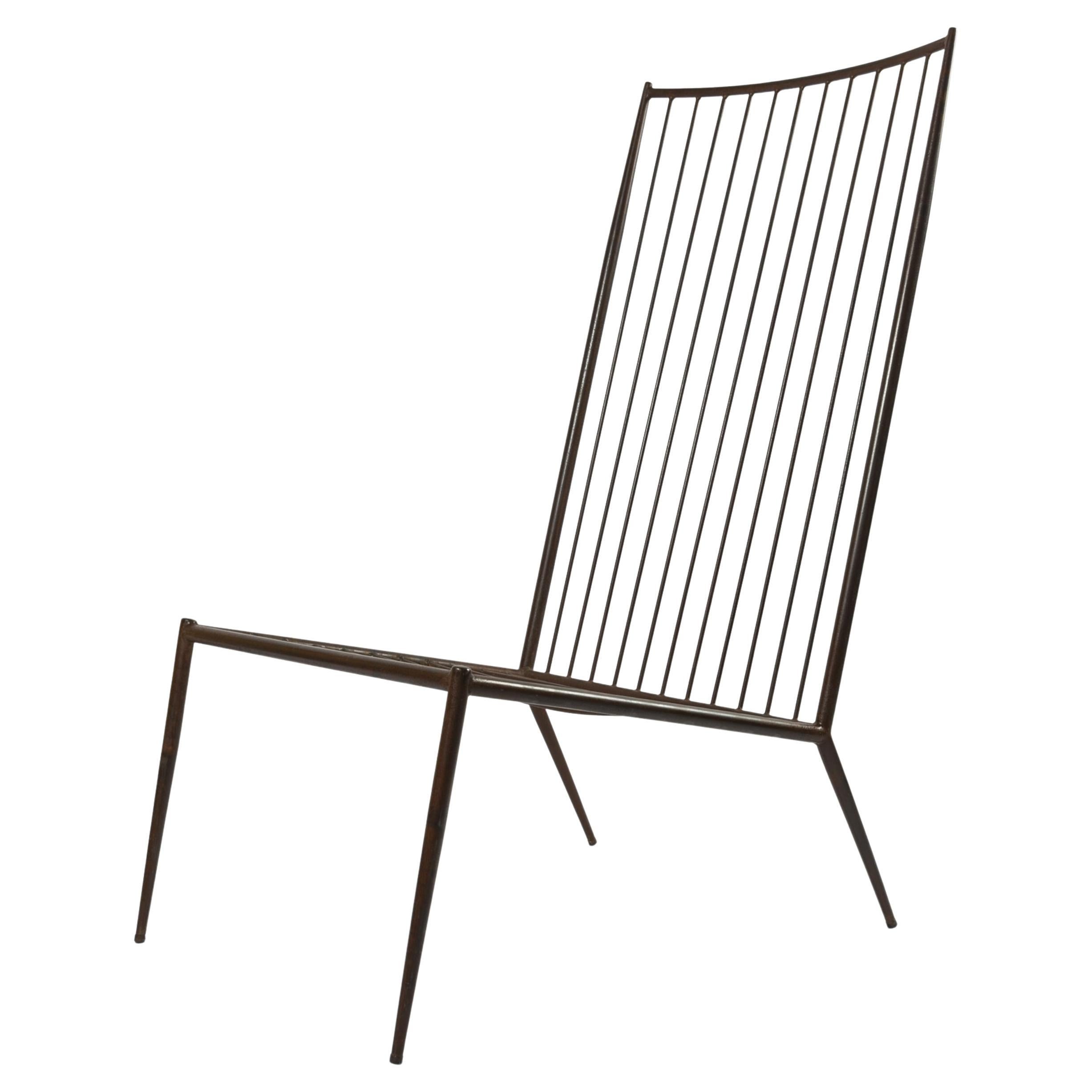 Philolaos Mid-Century metal chair - France, 1960s For Sale