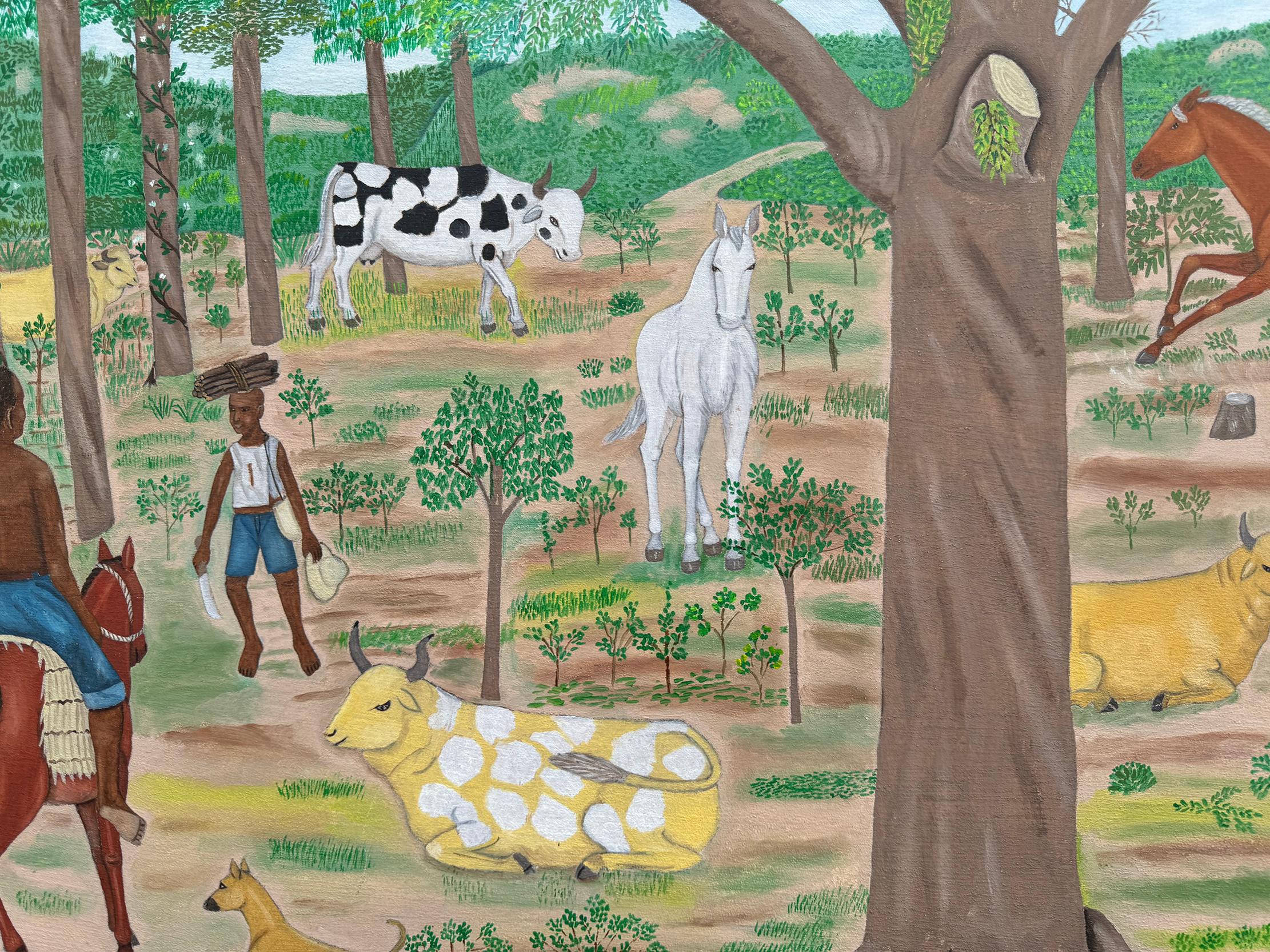 Ein friedliches Königreich Haiti - Une Savane im Angebot 12