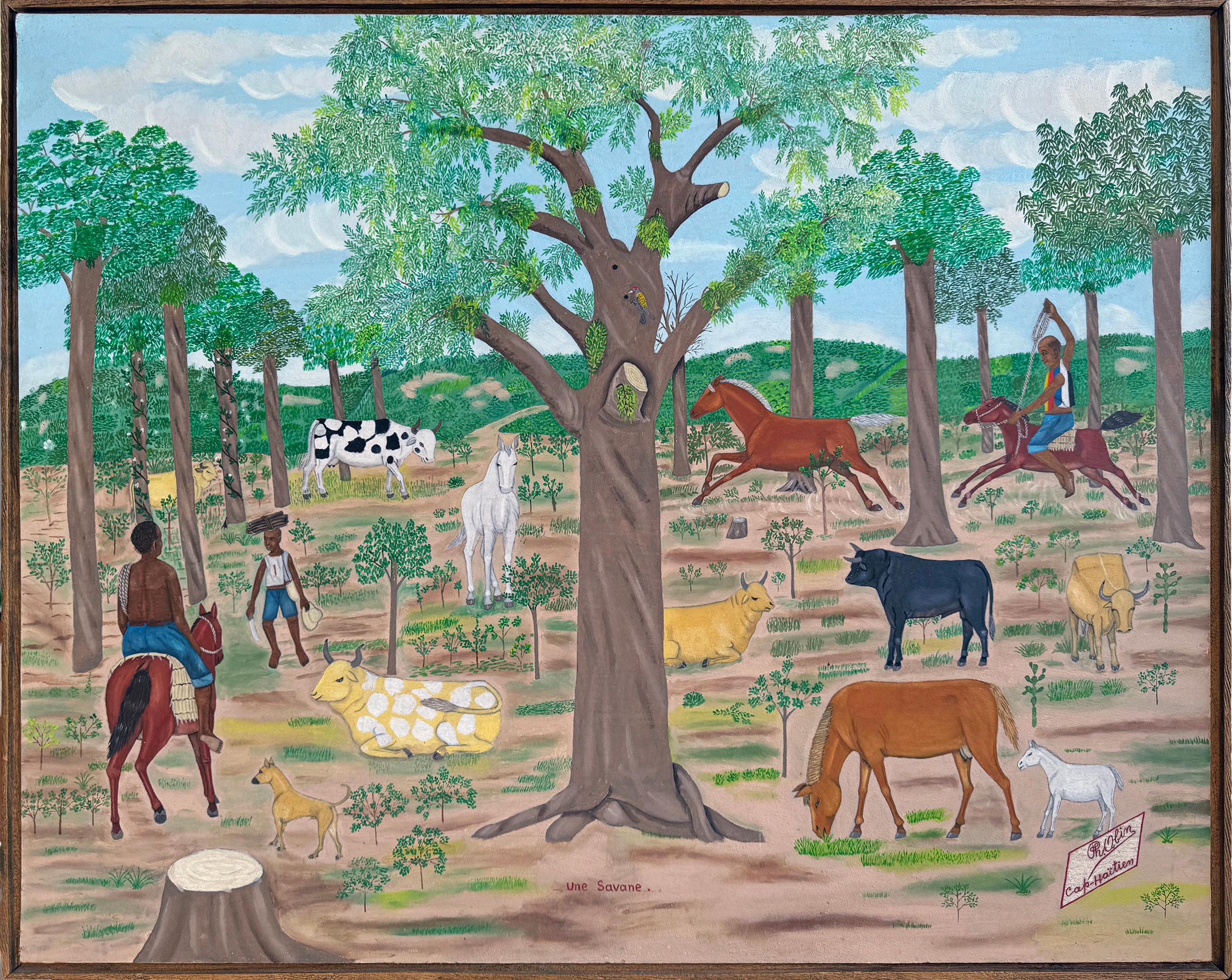 Ein friedliches Königreich Haiti - Une Savane im Angebot 4