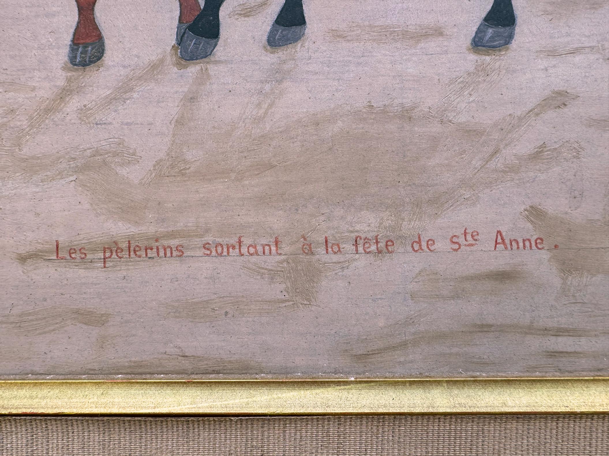 Pilgrims going out for the feast of St. Anne on Horseback For Sale 6