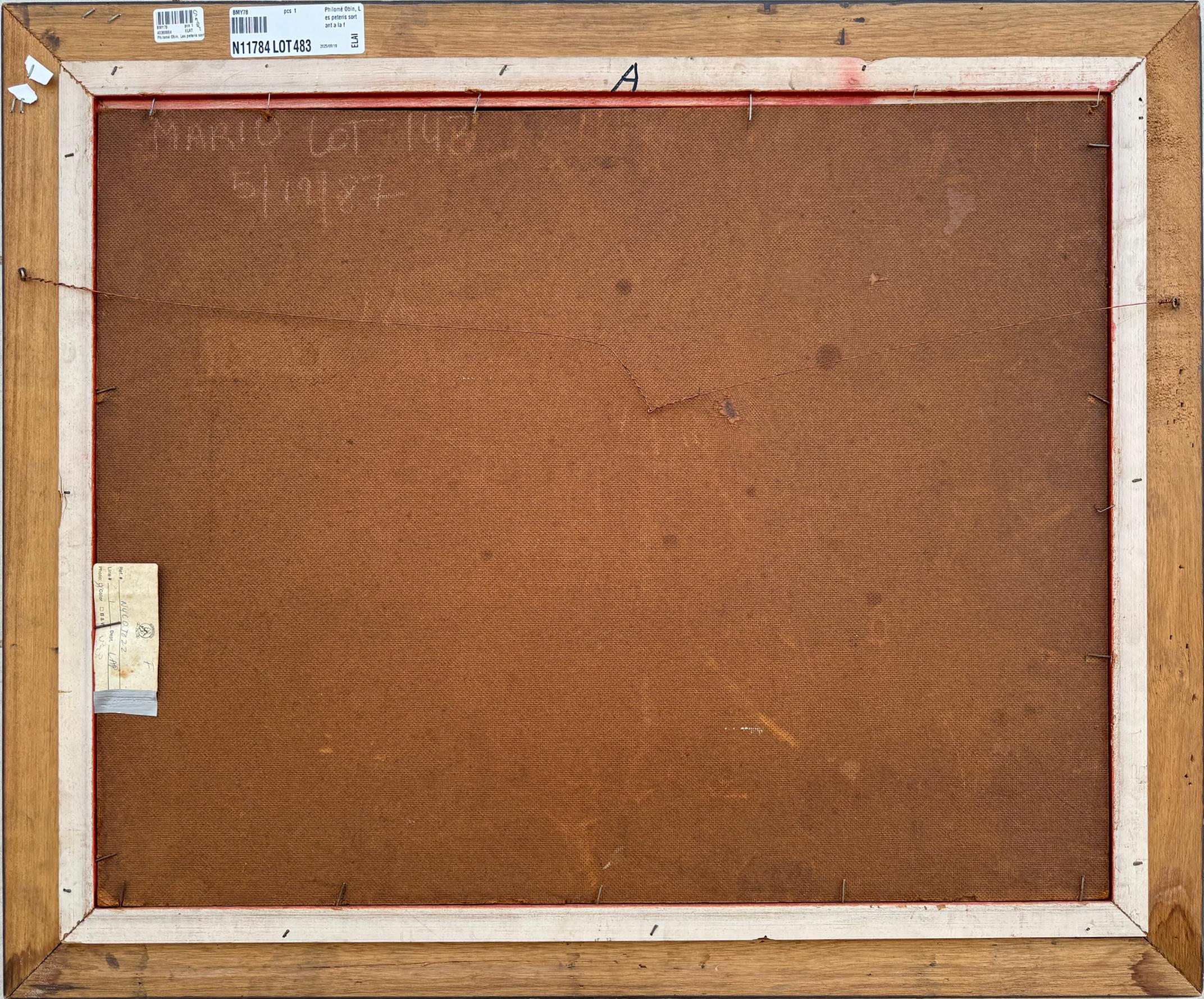 Pilgrims going out for the feast of St. Anne on Horseback For Sale 9