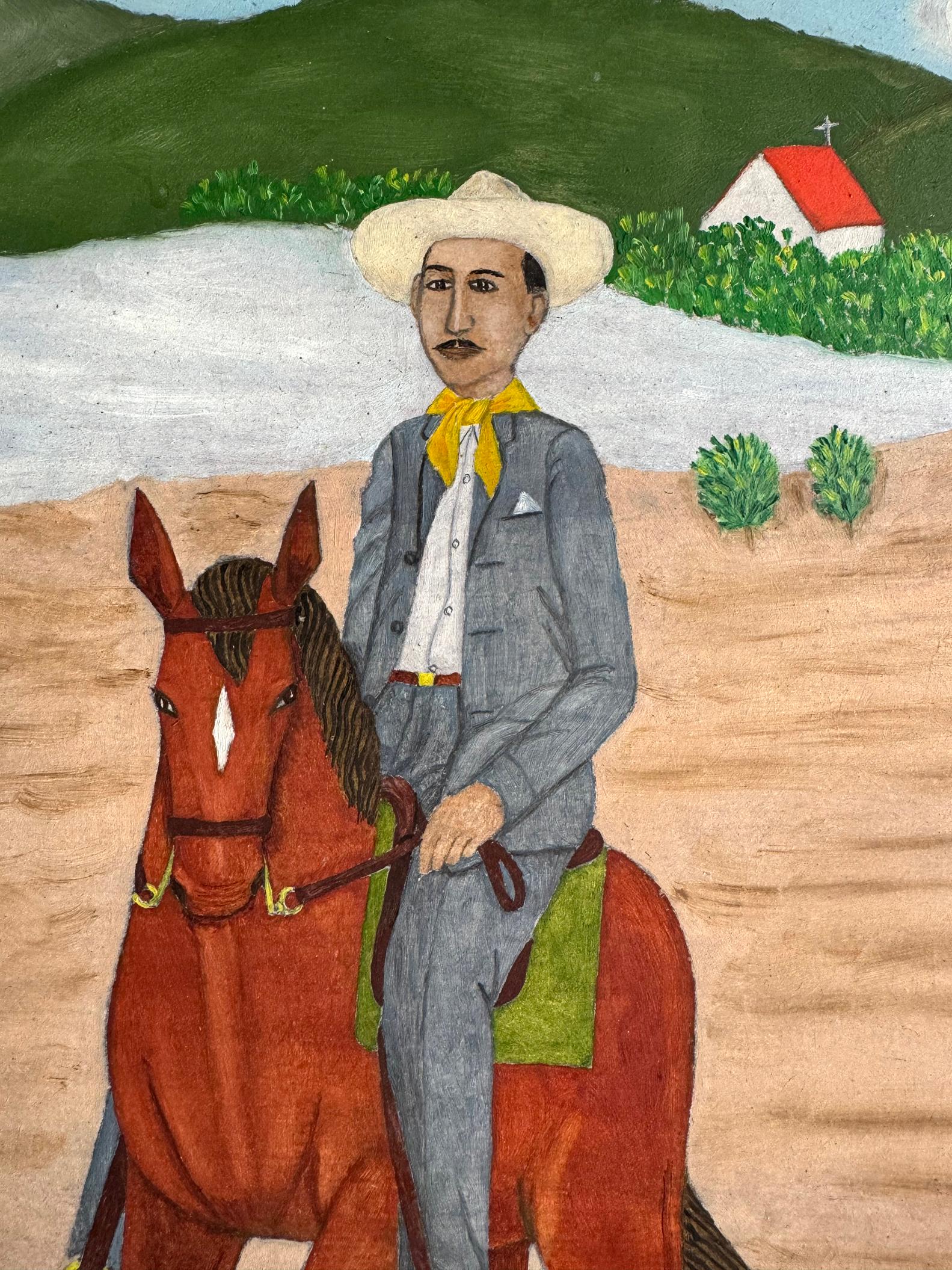 Pilgrims going out for the feast of St. Anne on Horseback For Sale 2