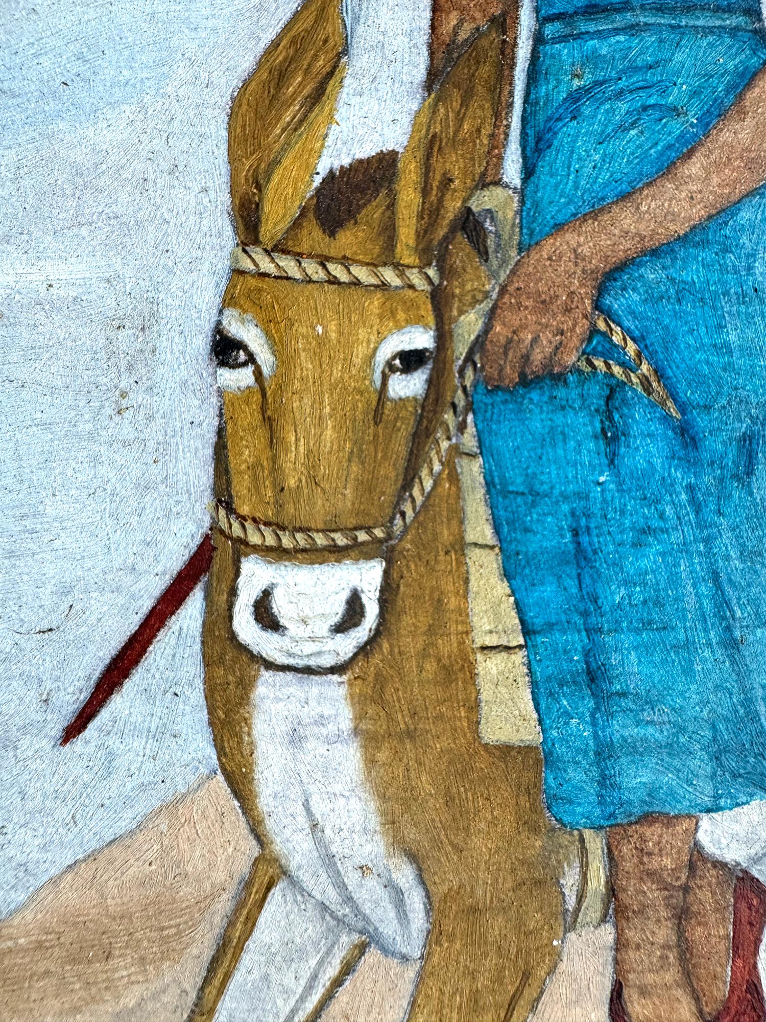 Pilgrims going out for the feast of St. Anne on Horseback For Sale 3