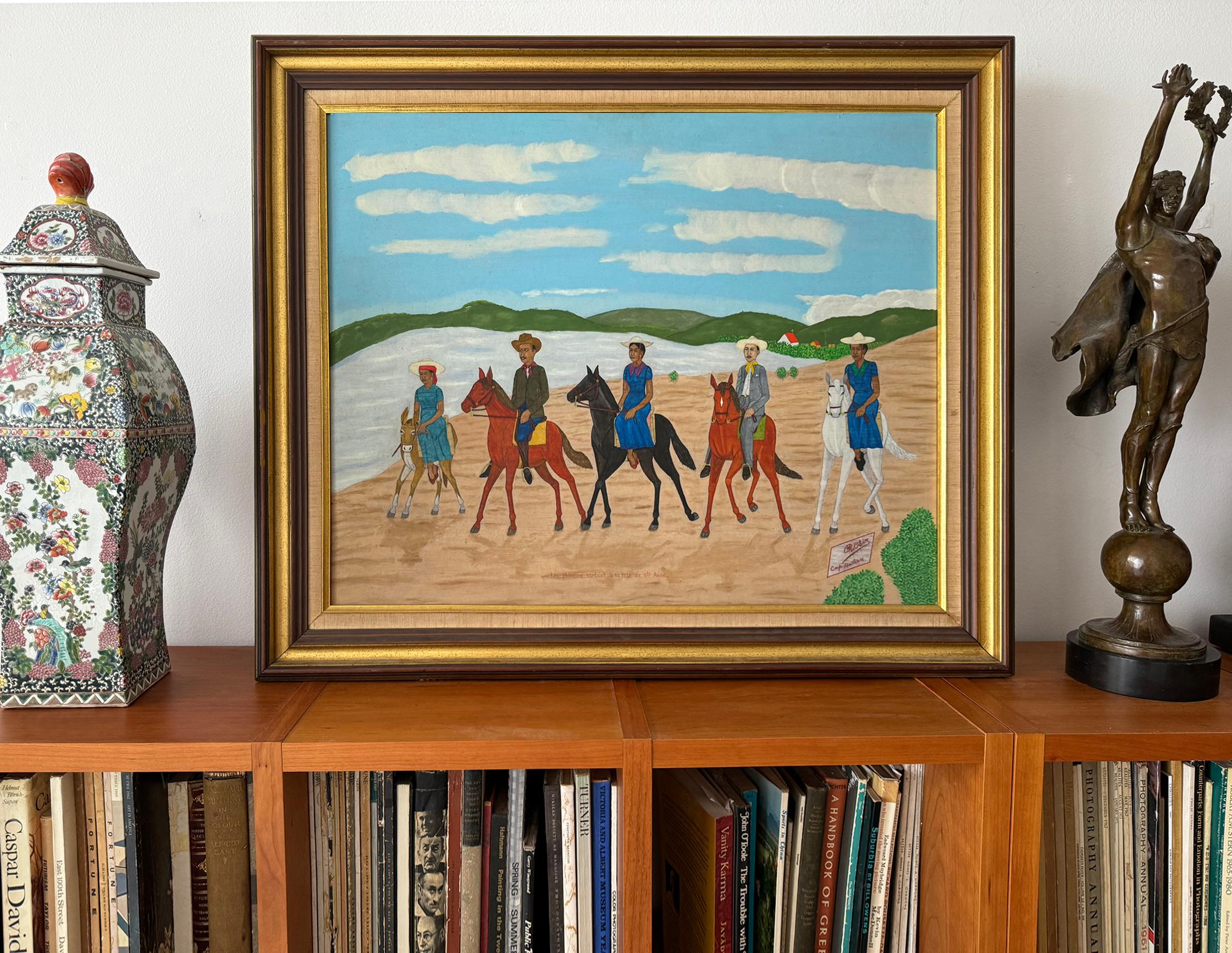 Pilgrims going out for the feast of St. Anne on Horseback For Sale 4