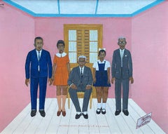 The Famous Haitian Master Painter Philome Obin & His Children 