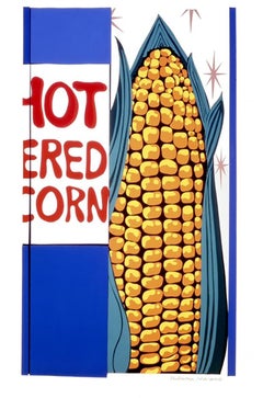 Vintage "Pop" Corn, pop art colorful hand cut paper