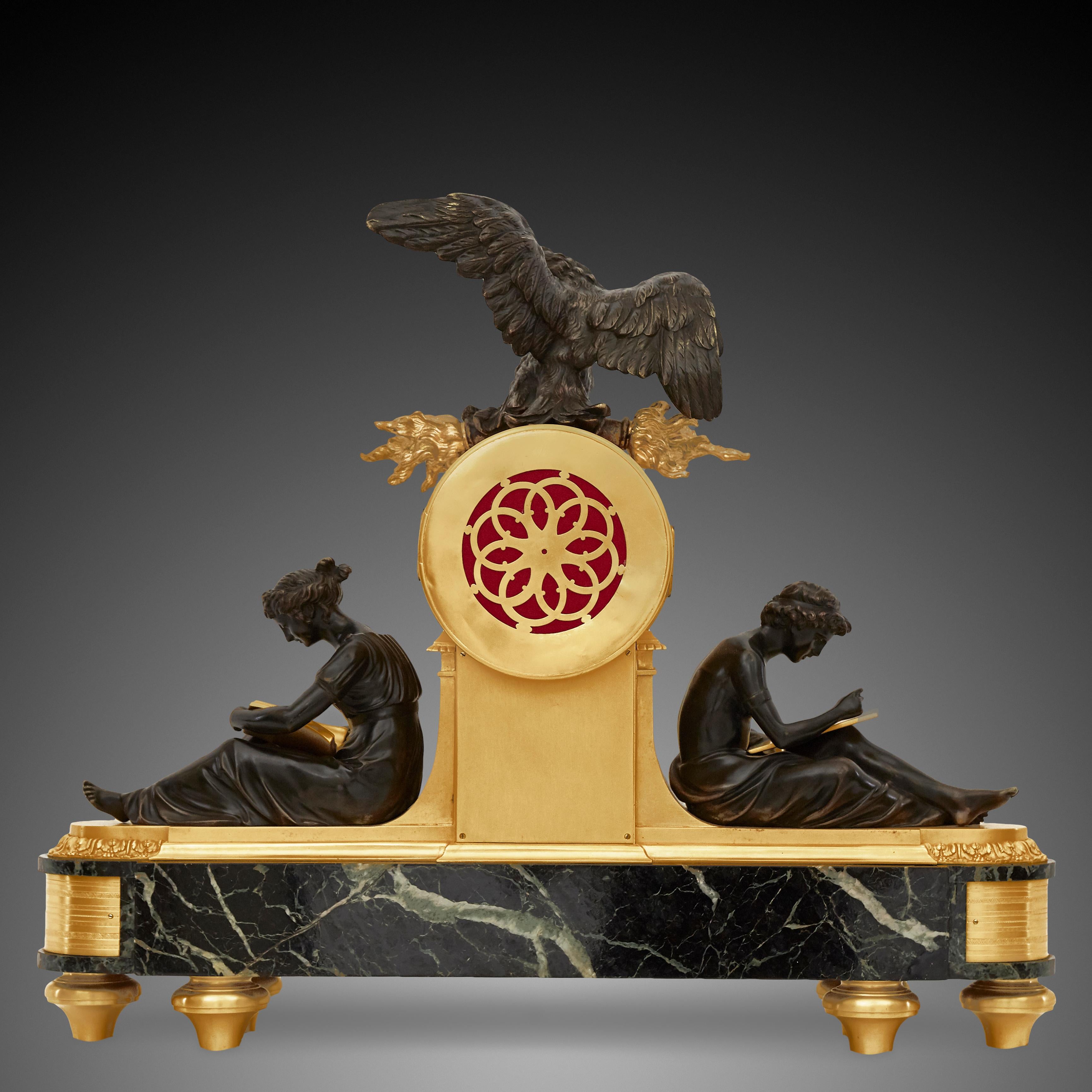 Philosophische Uhr des 18. Jahrhunderts von Piezze Rive Colmaer im Angebot 6
