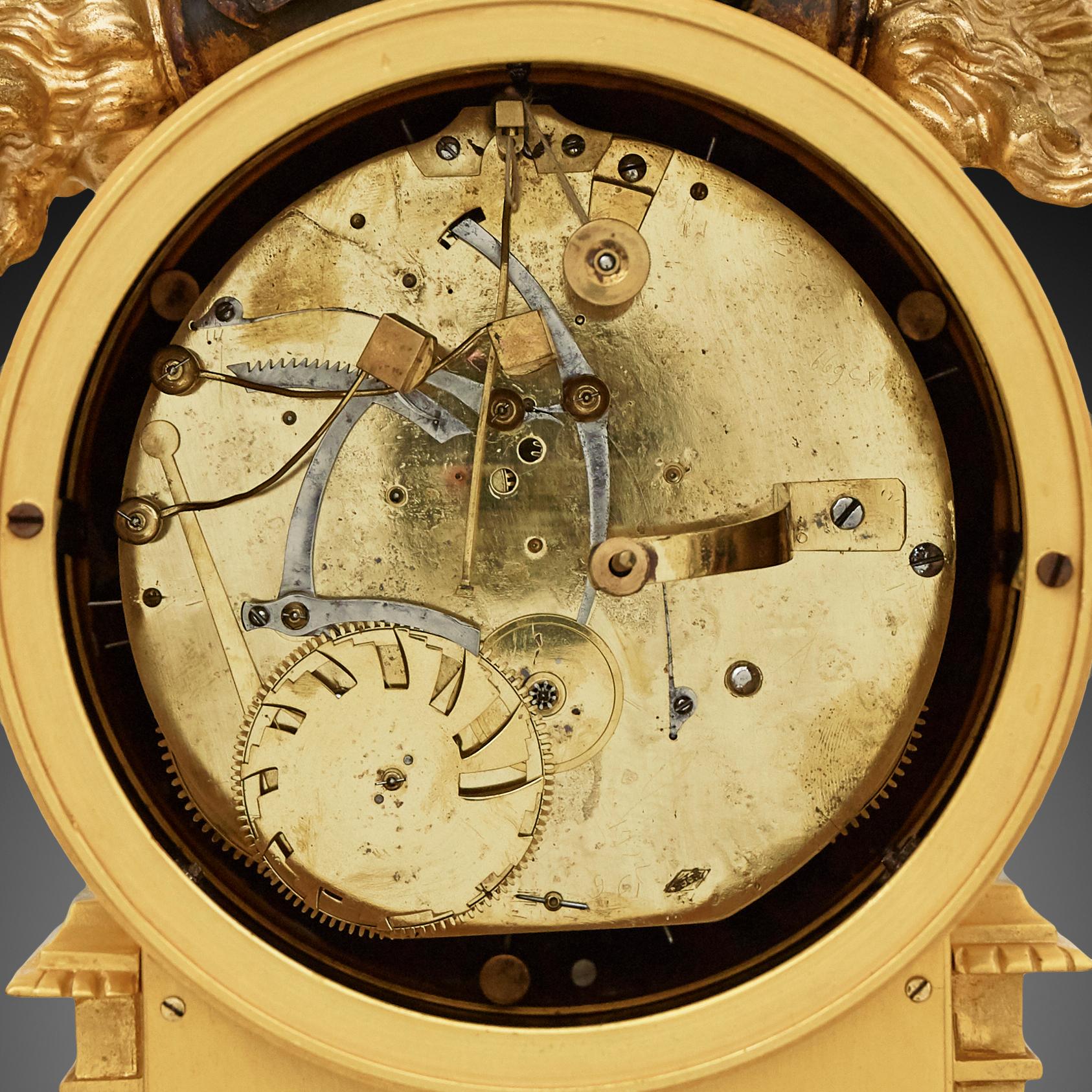Philosophical Clock of the 18th Century by Piezze Rive À Colmaer For Sale 8