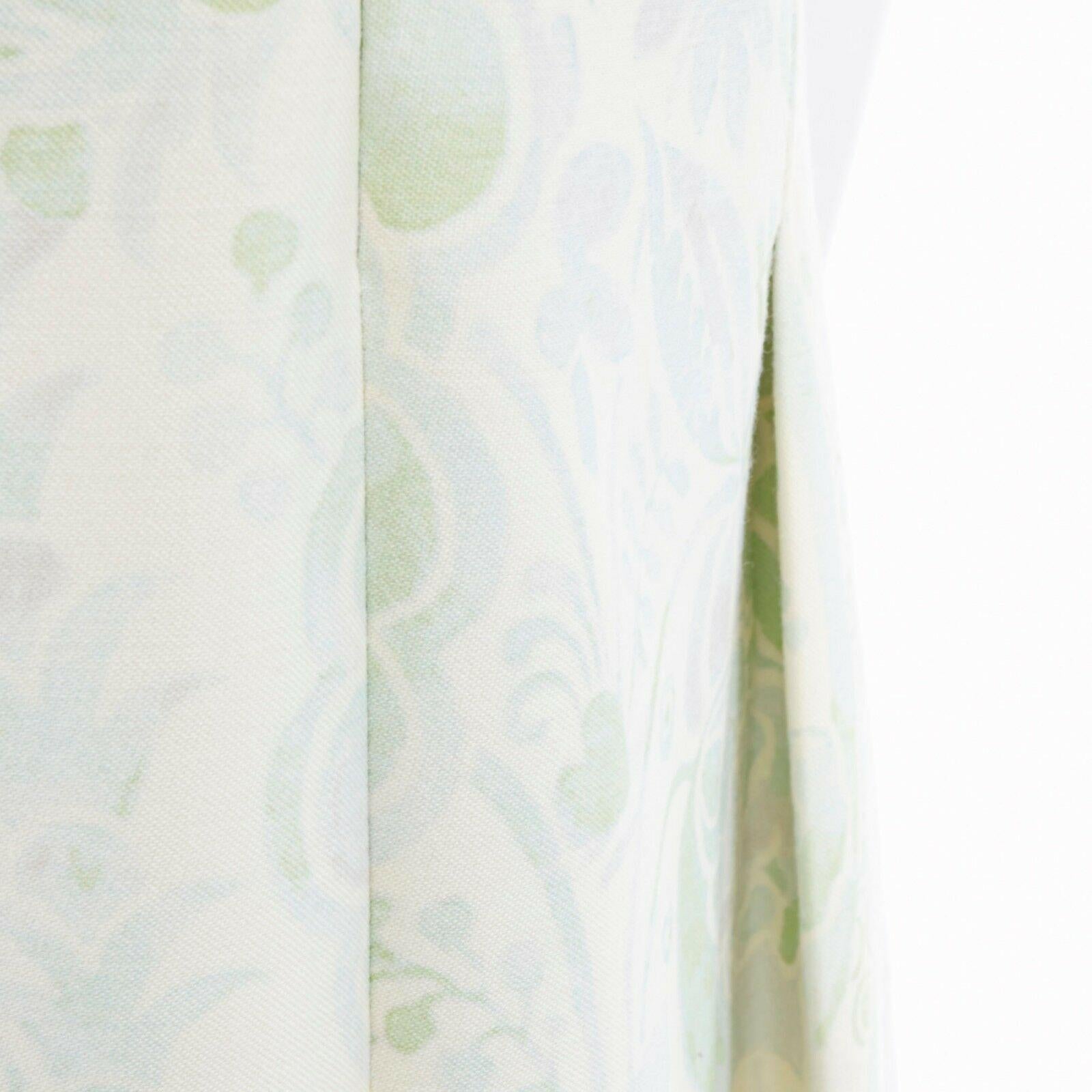 PHILOSOPHY ALBERTA FERRETTI mint green floral print wool cocktail dress M 4