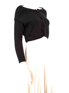 Philosophy Black Cropped Cardigan Size XS
