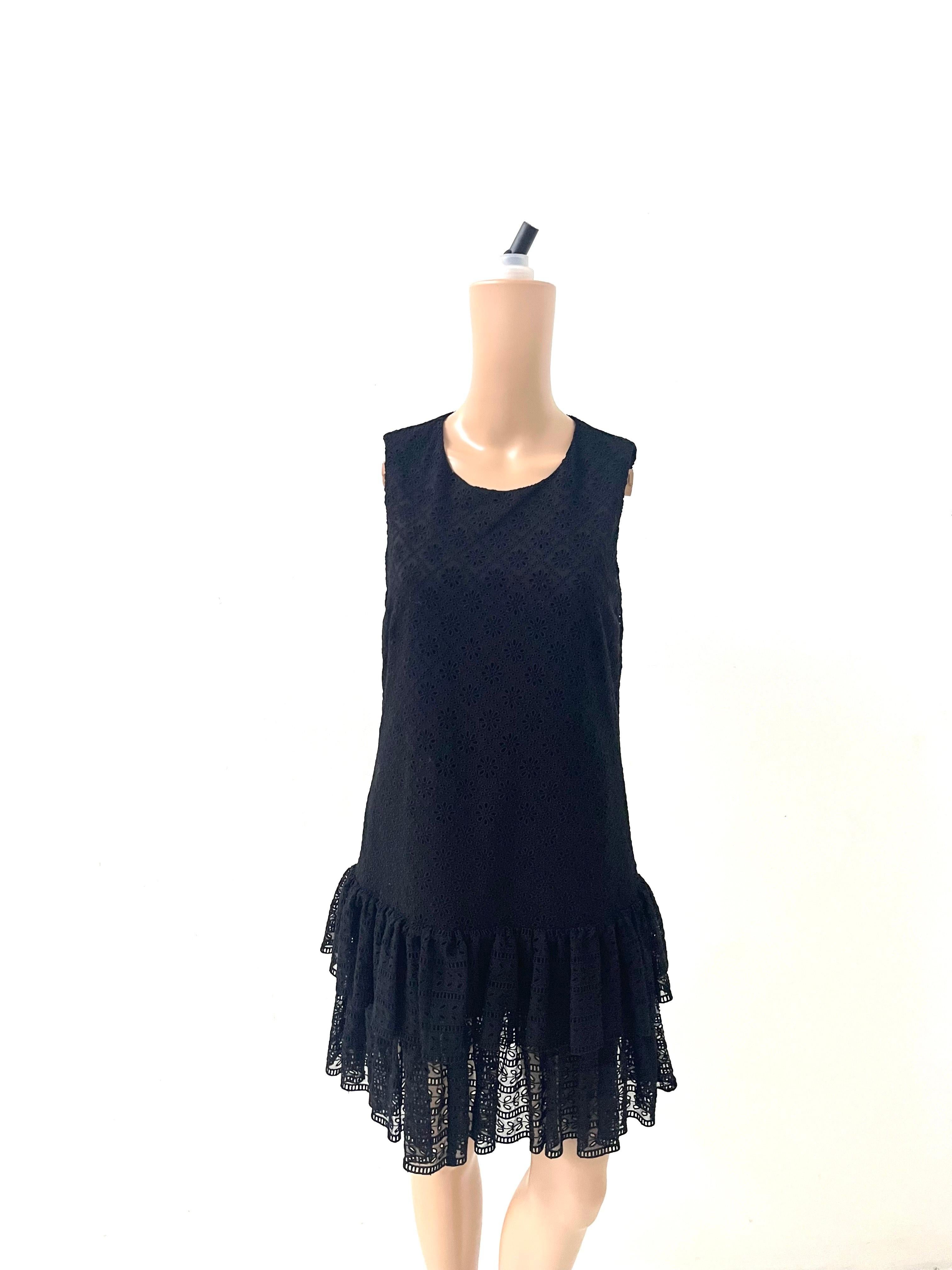 Philosophy by Lorenzo Serafini Black Lace Mini Dress – IT 38 en venta 4