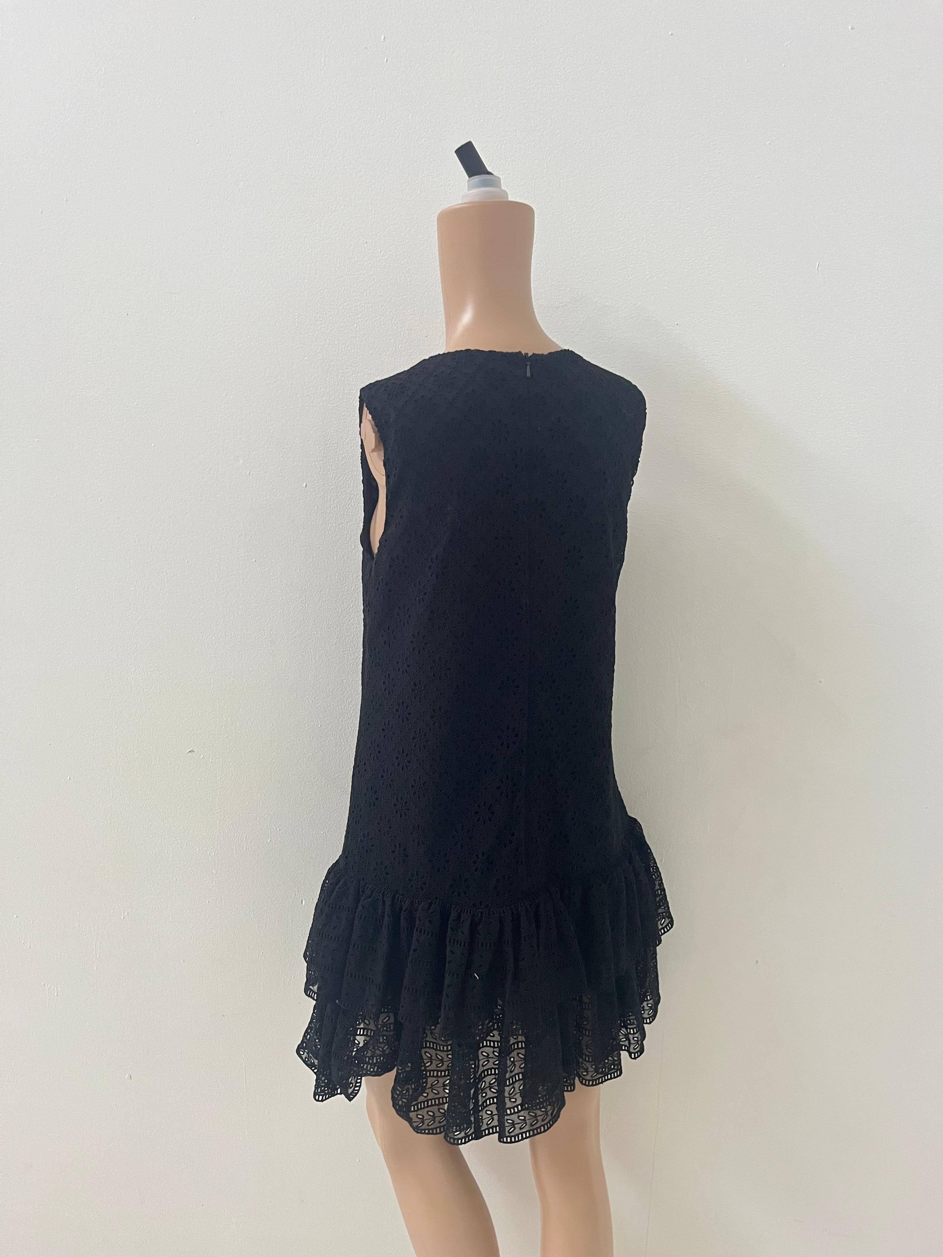 Philosophy by Lorenzo Serafini Black Lace Mini Dress – IT 38 en venta 5