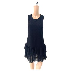 Philosophy by Lorenzo Serafini Black Lace Mini Dress – IT 38