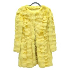Vintage Philosophy di Alberta Ferretti 1990s Yellow Fox Fur Coat
