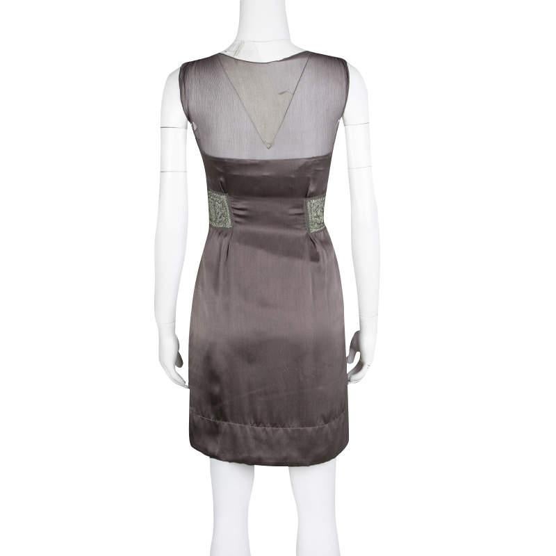 Looking for a Classy super stylish dress for a special evening party here comes in a grey embroidered sleeveless silk dress for making your party wear complete. This would look not only stylish but also elegant, classy and is a perfect party wear.