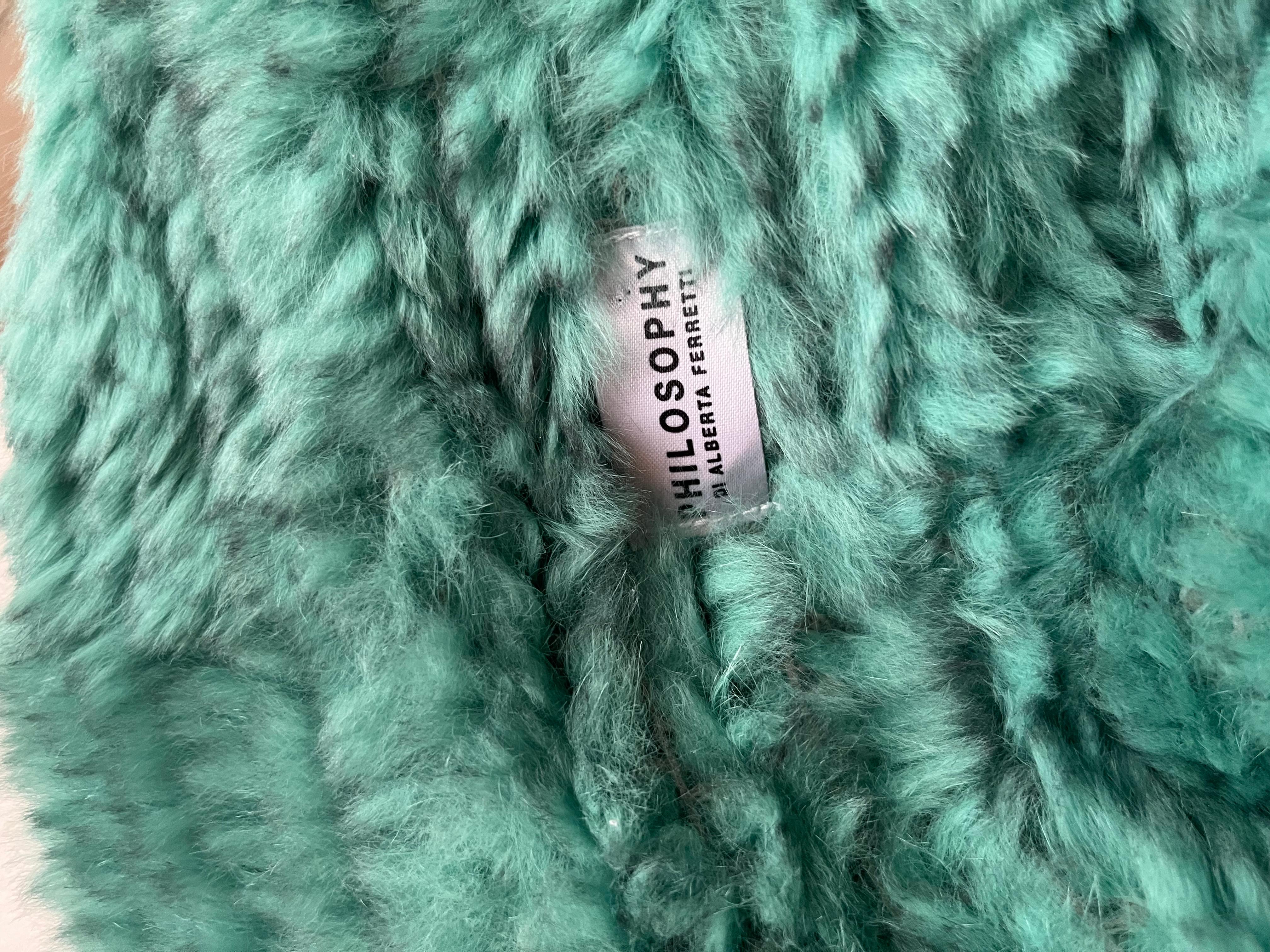 Philosophy di Alberta Ferretti Knitted Fur Jacket 42 Itl 3