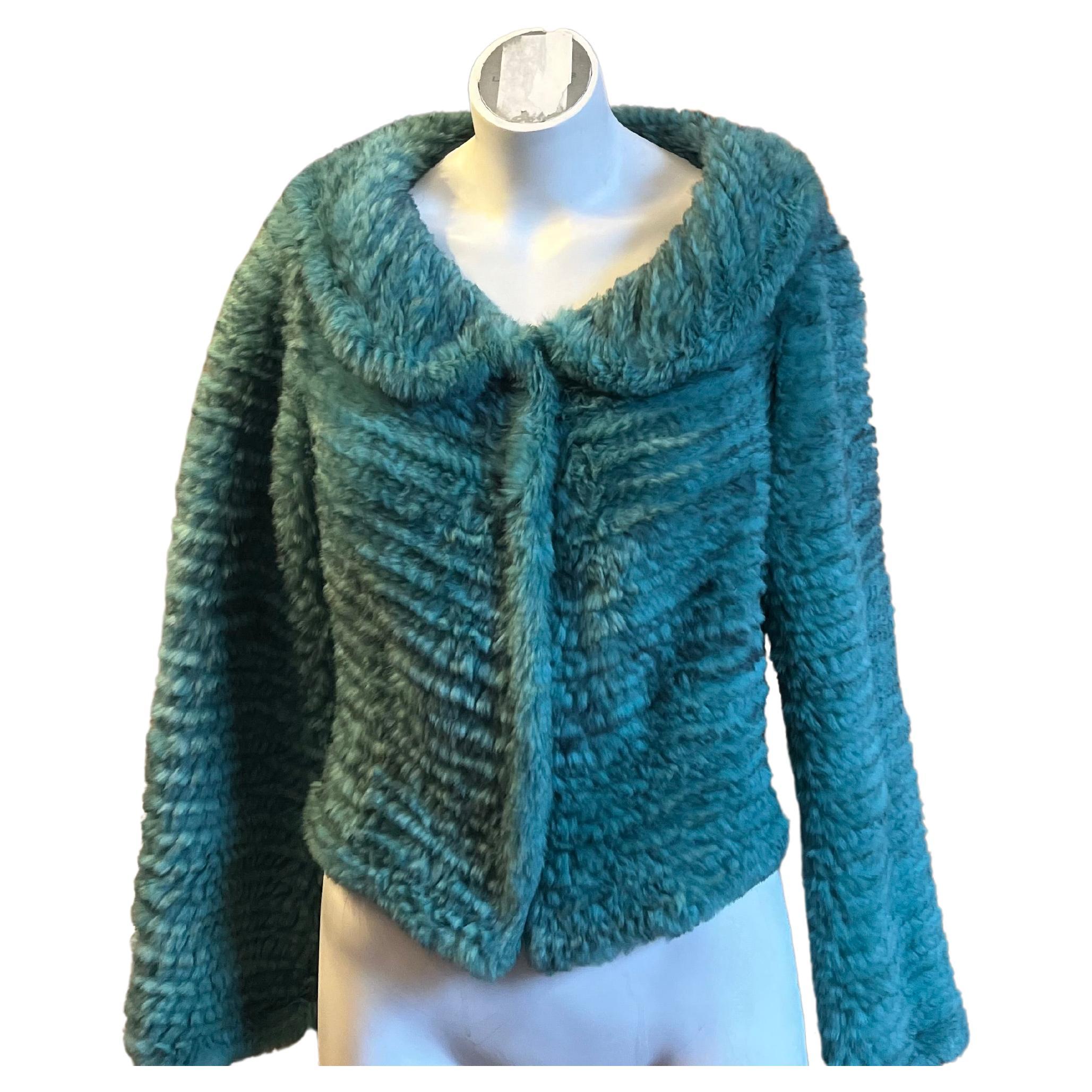 Philosophy di Alberta Ferretti Knitted Fur Jacket 42 Itl