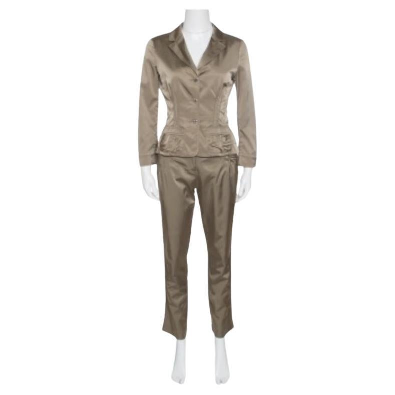 Philosophy di Alberta Ferretti, set blazer e pantaloni in raso Greene & Greene M. in vendita