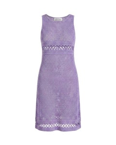 Philosophy di Alberta Ferretti Spring/Summer 2000 Runway Lilac Crocheted Cotton
