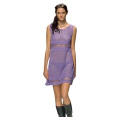 Philosophy di Alberta Ferretti Spring/Summer 2000 Runway Lilac Crocheted Cotton