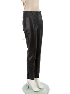 Philosophy di Lorenzo Serafini Black Faux Leather Leggings Size M