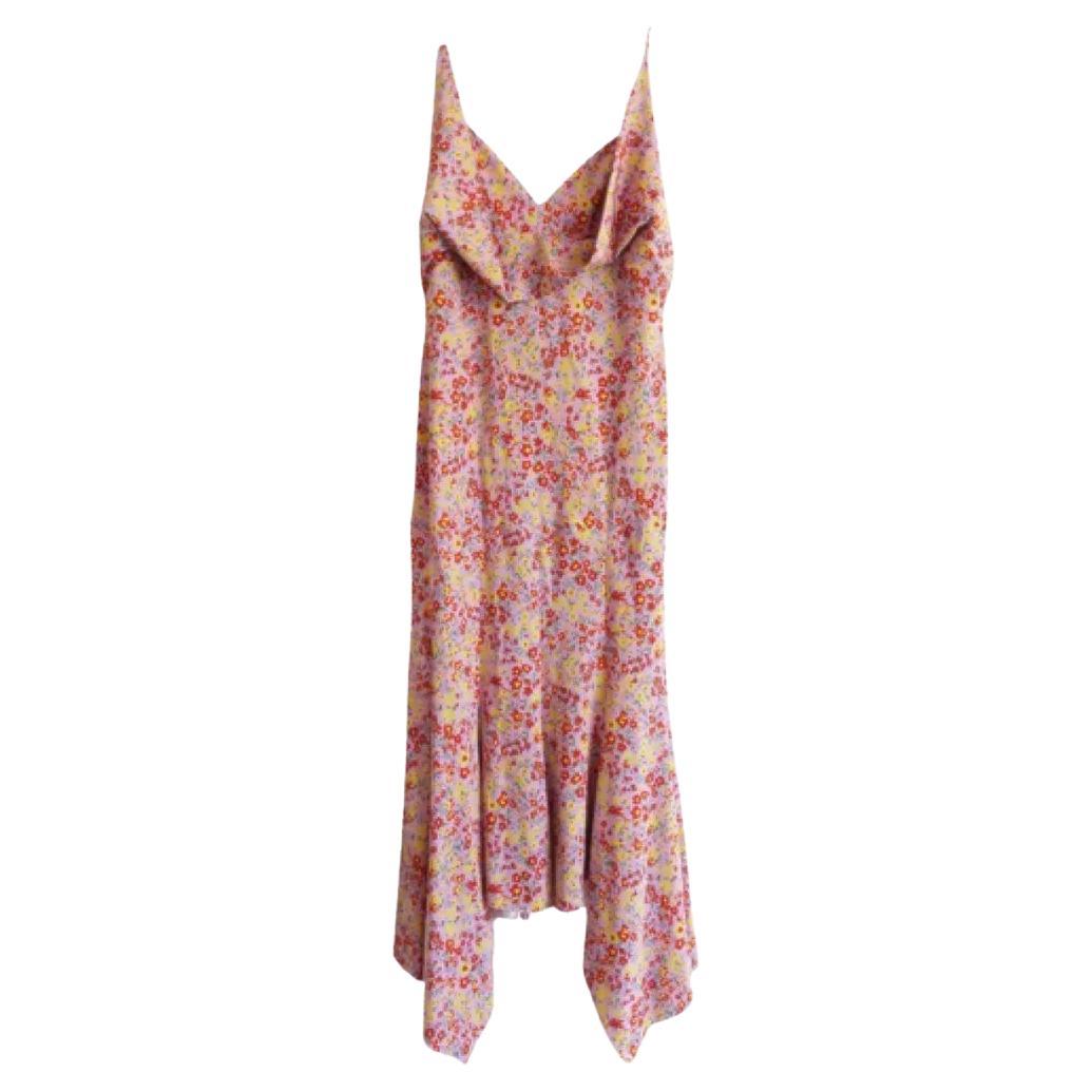 Philosophy di Lorenzo Serafini Floral Draped Dress For Sale
