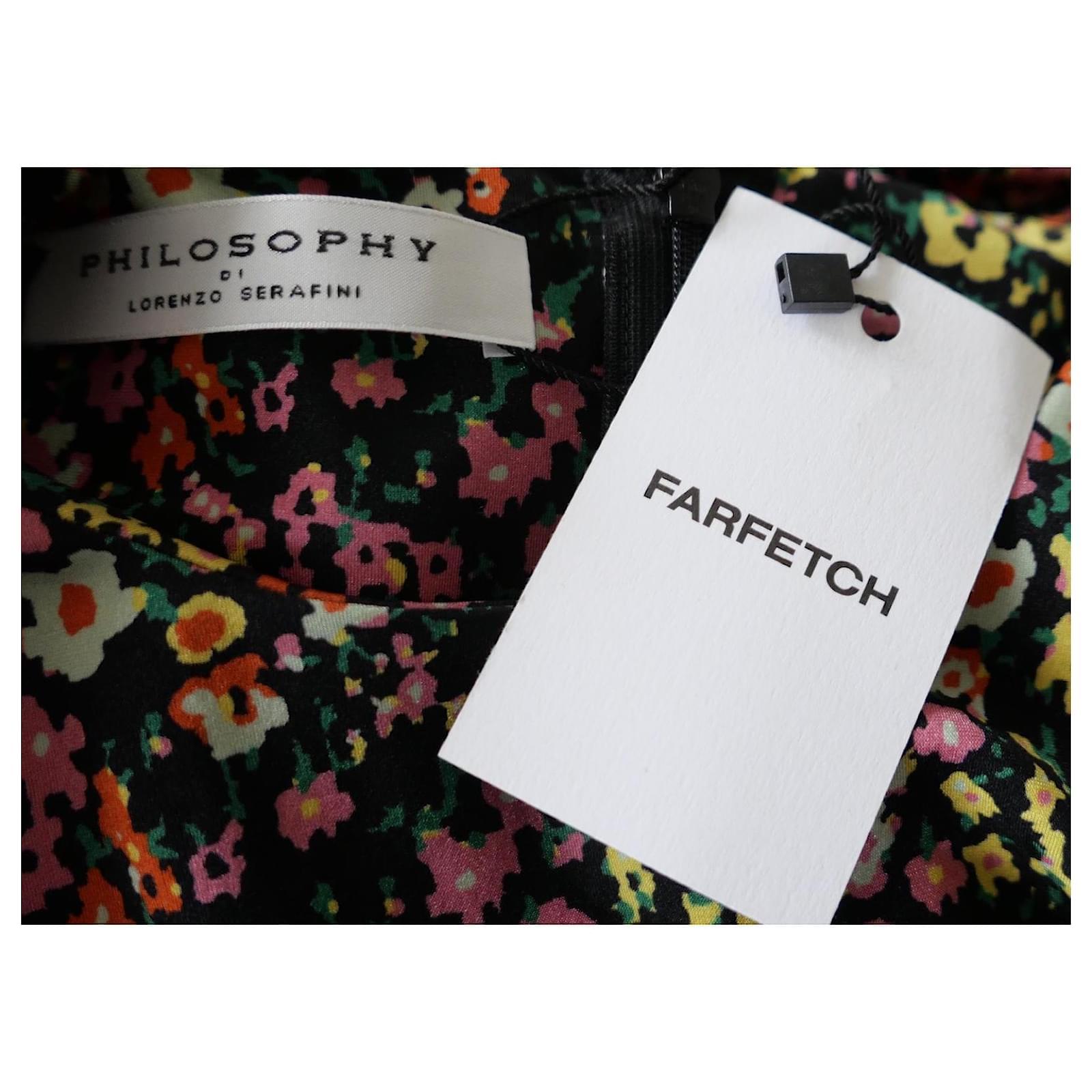 Philosophy Di Lorenzo Serafini - Robe midi à fleurs Pour femmes en vente