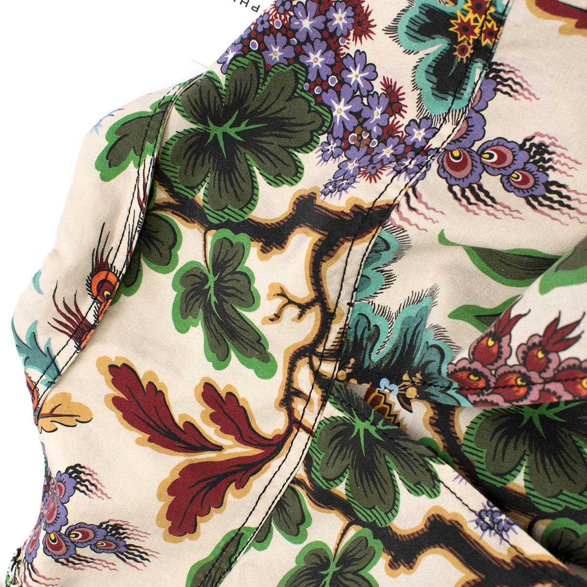 Philosophy Di Lorenzo Serafini Floral Print Half-Zip Dress UK 8  2