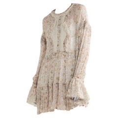 Philosophy Di Lorenzo Serafini Lace Floral Mini Dress US6