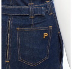 PHILOSOPHY DI LORENZO SERAFINI Olivia denim belted pencil skirt IT36 XS