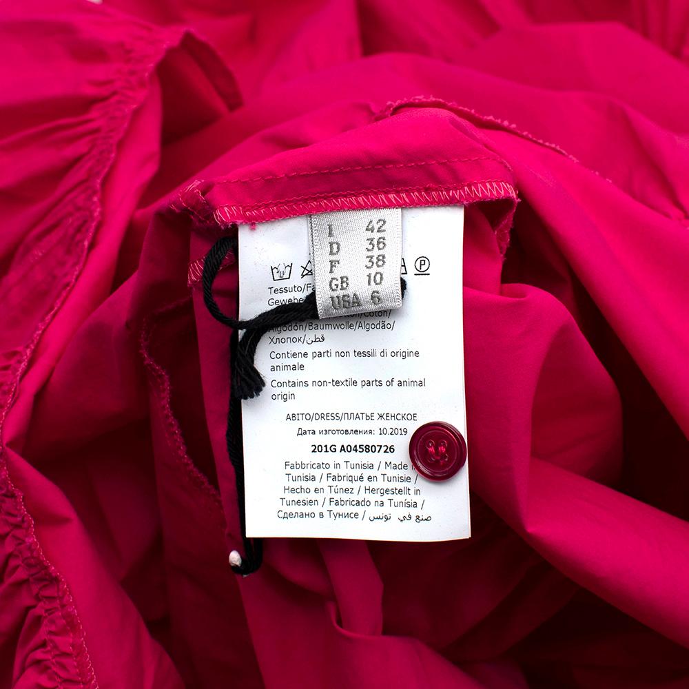 Philosophy Di Lorenzo Serafini Pink Long Sleeve Ruffle Dress - Size US 6 4