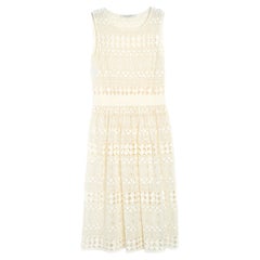Philosophy di Lorenzo Serafini Robe FR38 Ecru Baumwolle Häkelspitze US8
