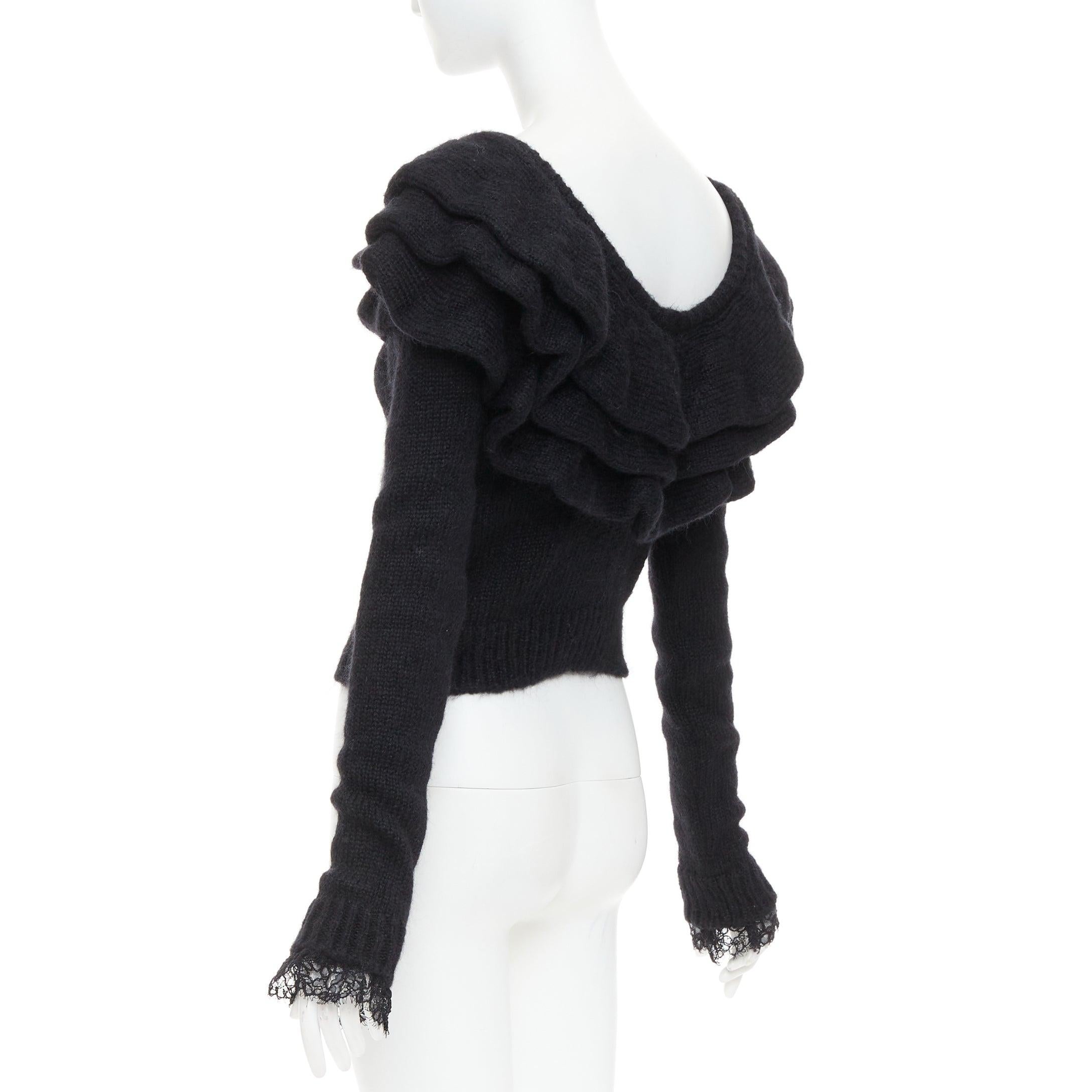 Philosophy Di Lorenzo Serafini maglione con volant bateau e pullover IT38 XS in vendita 1