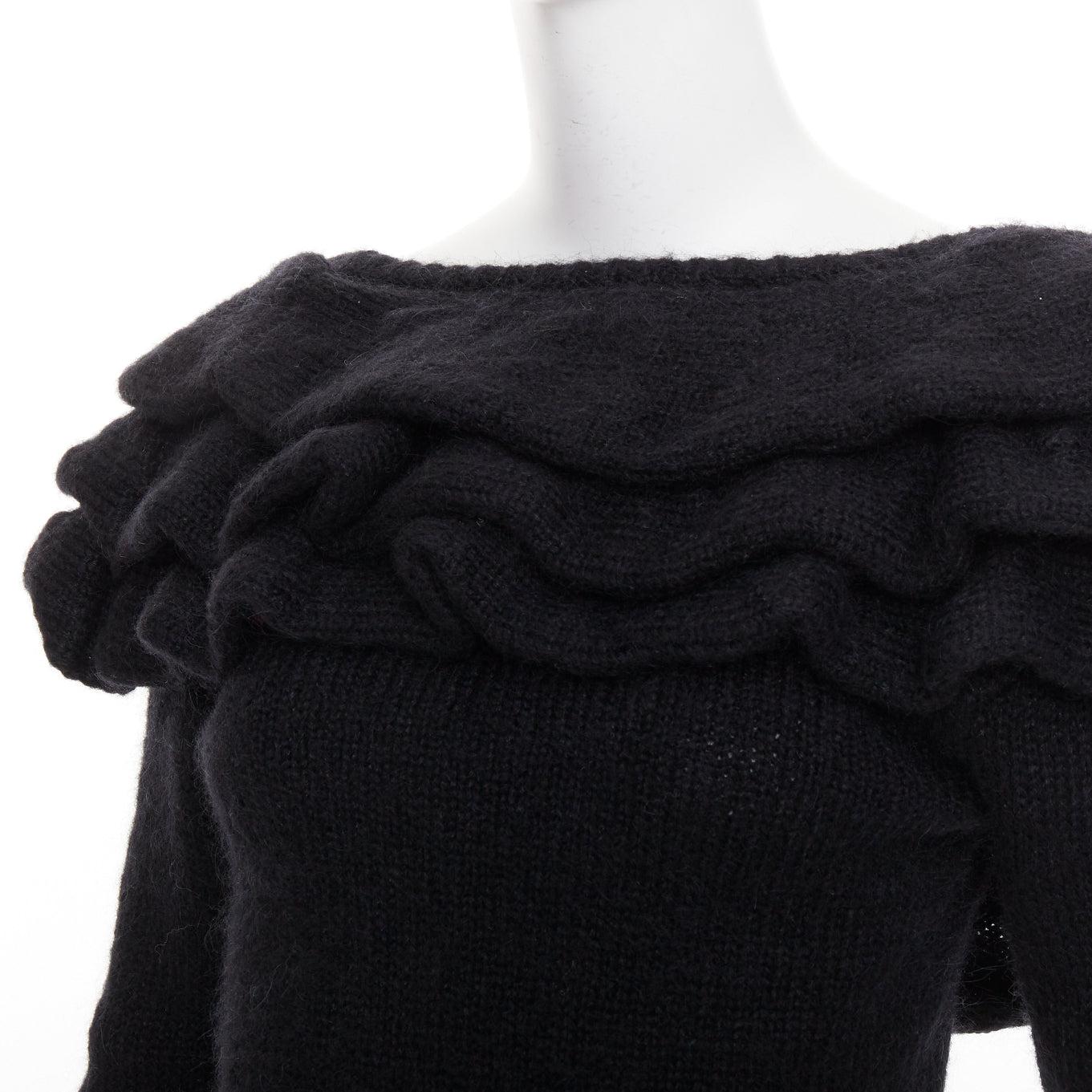 Philosophy Di Lorenzo Serafini maglione con volant bateau e pullover IT38 XS in vendita 2