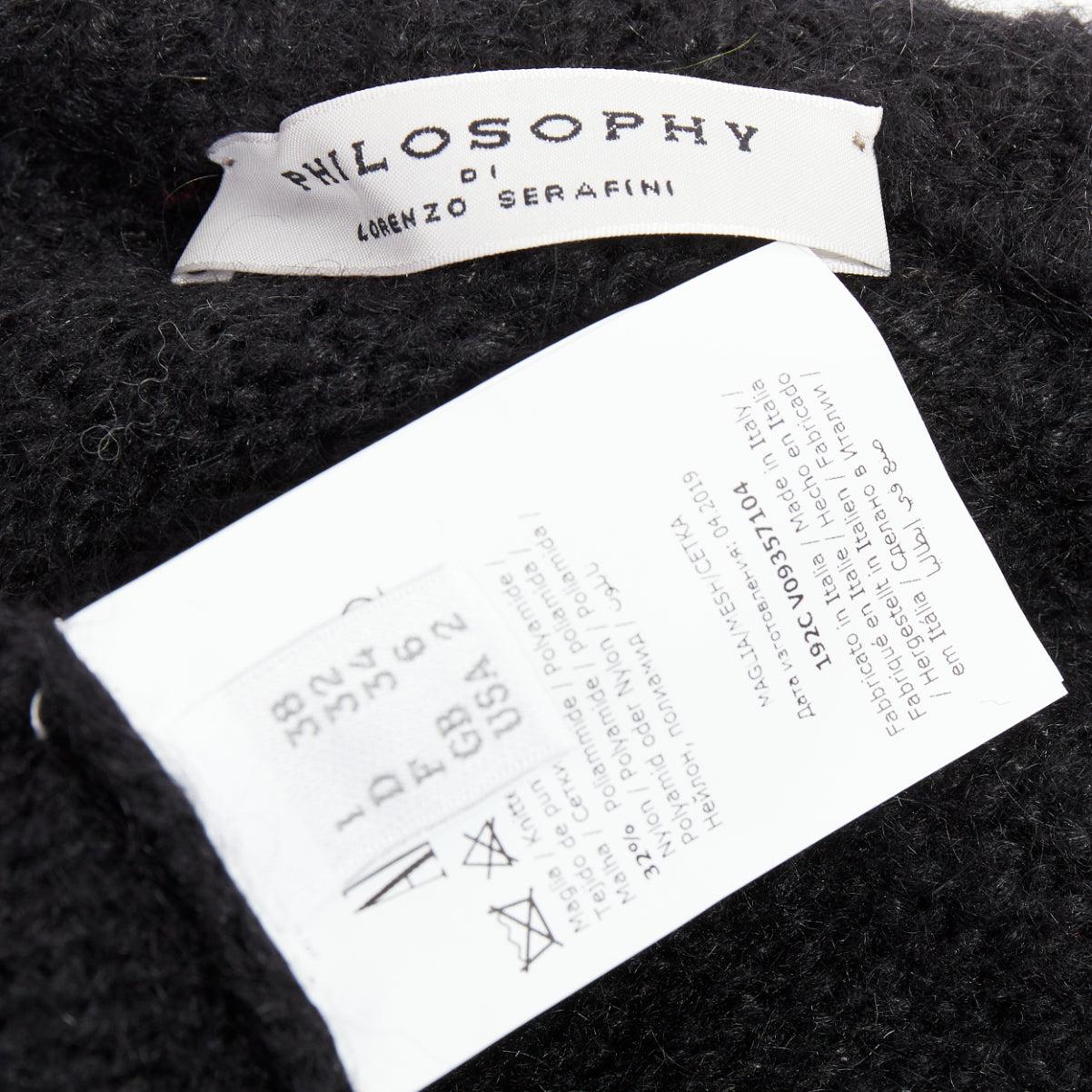 Philosophy Di Lorenzo Serafini maglione con volant bateau e pullover IT38 XS in vendita 3