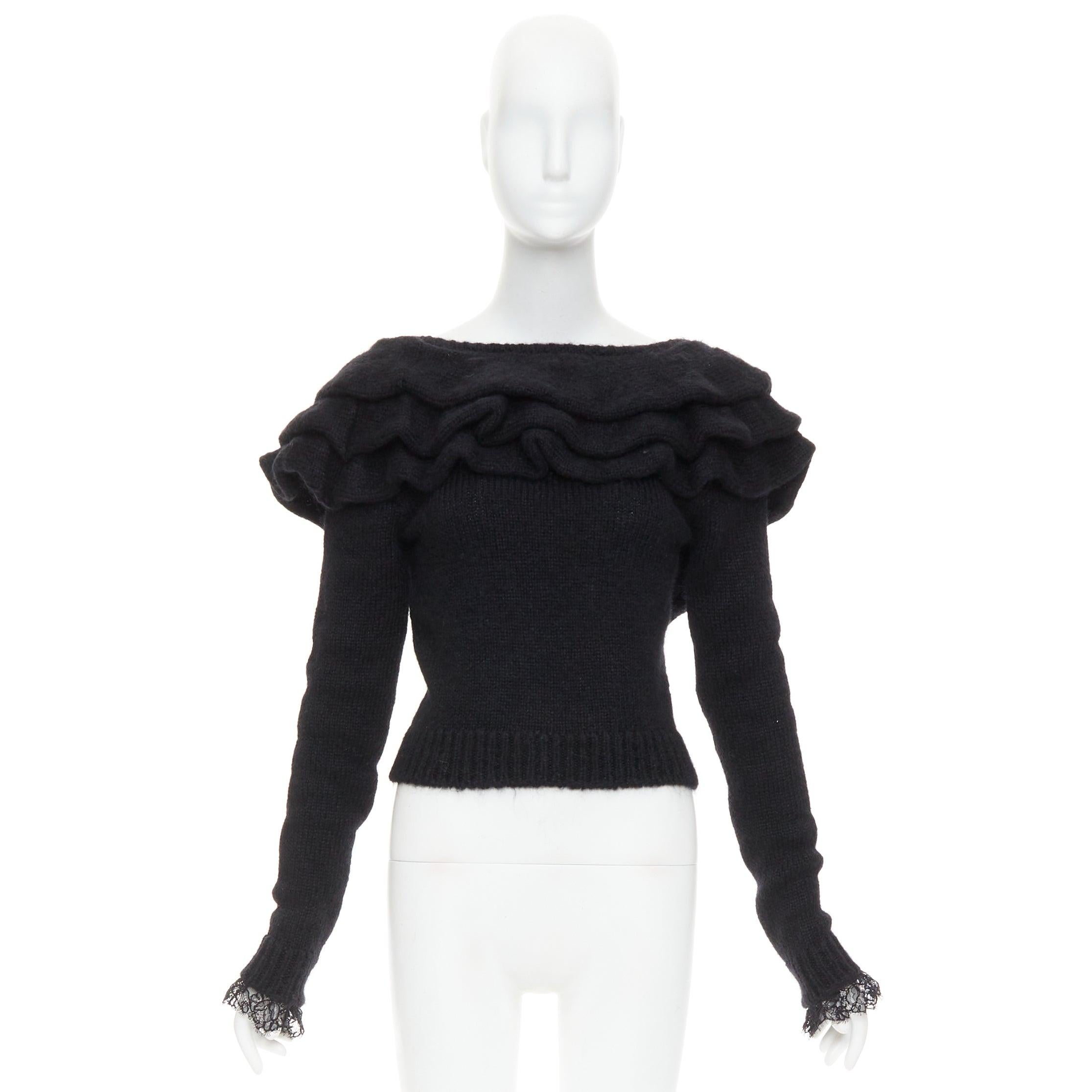 Philosophy Di Lorenzo Serafini maglione con volant bateau e pullover IT38 XS in vendita 4