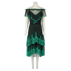 Philosophy Di Lorenzo Serafini, abito midi con bordi a smerlo taglia M.