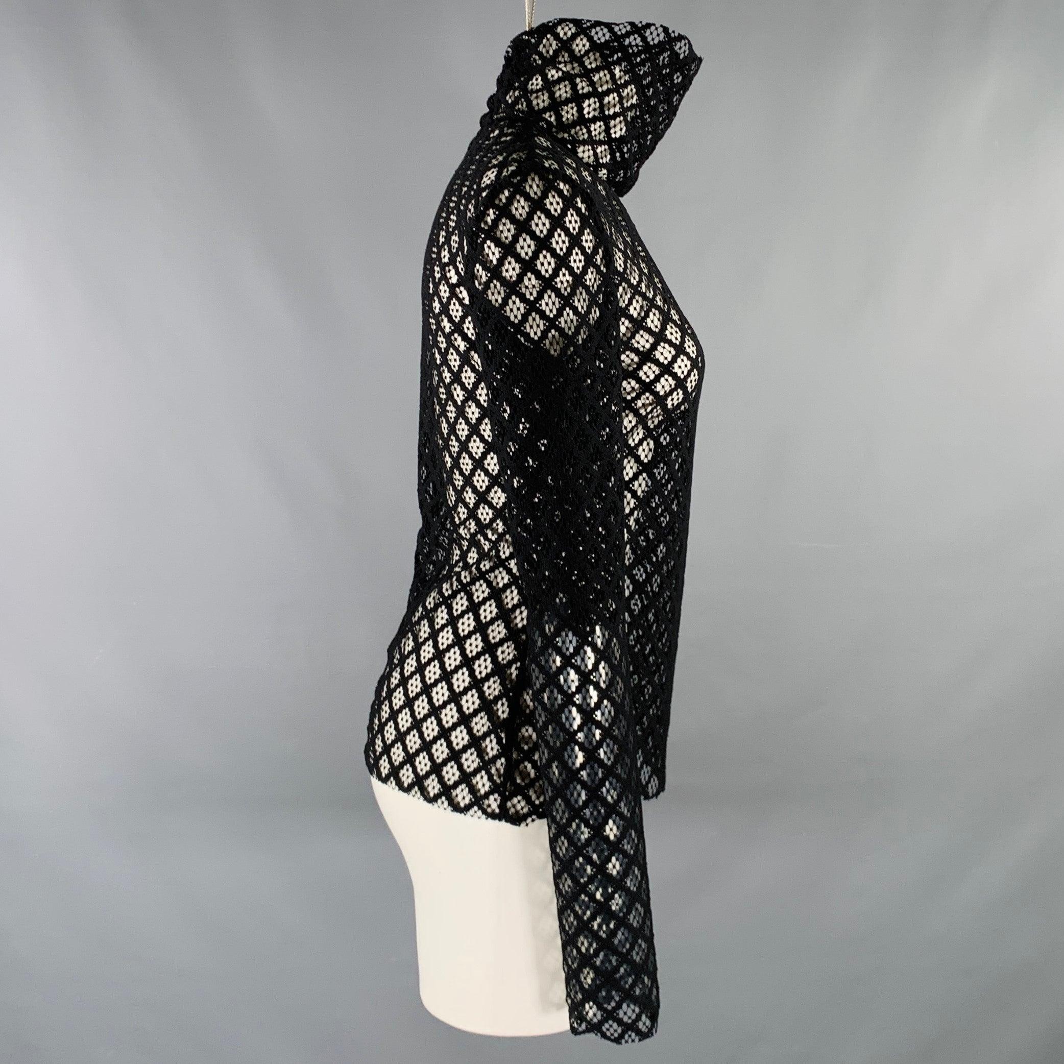 Noir PHILOSOPHY di Lorenzo Serafini Taille 4 Pull en maille de polyester noir en vente