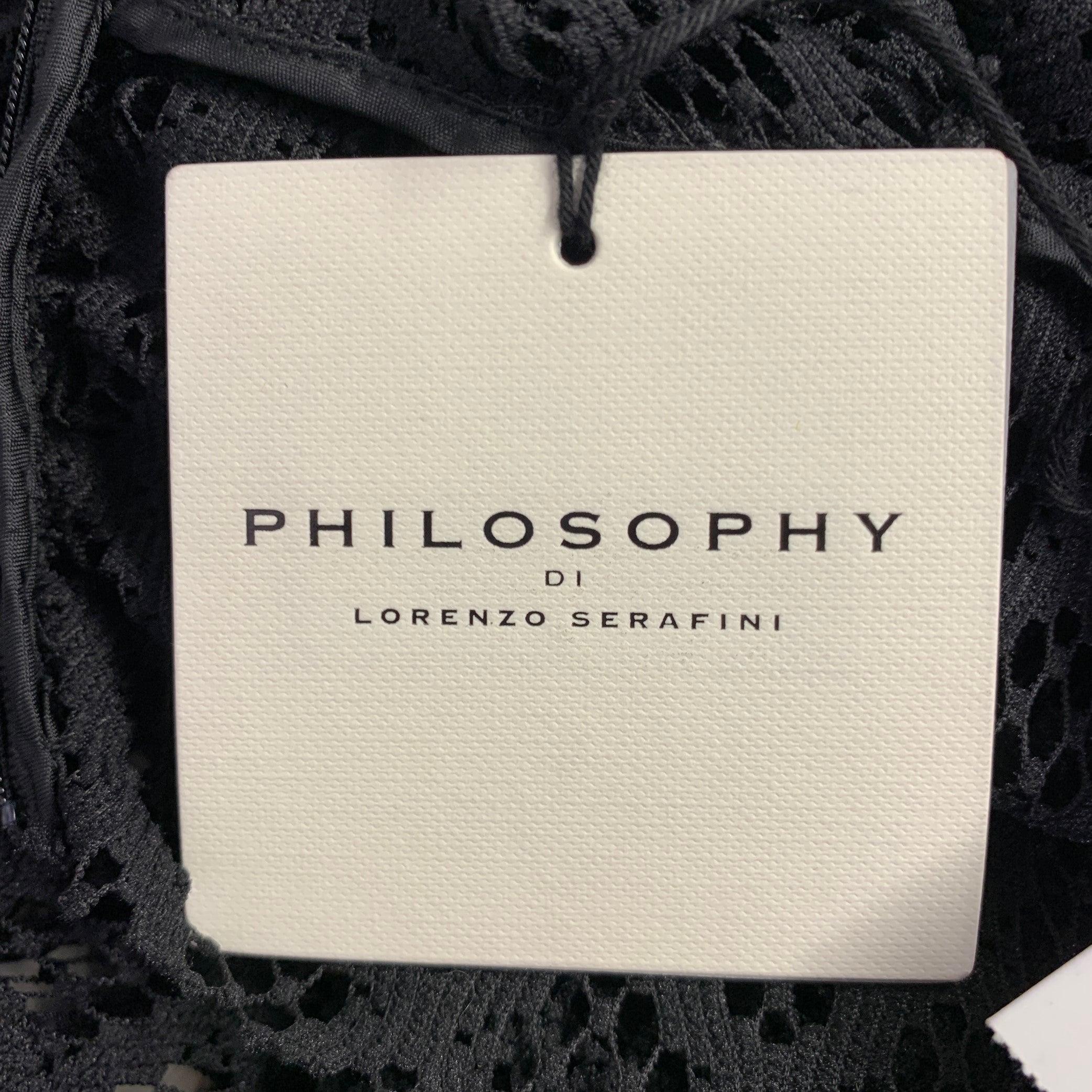 Philosophy Di Lorenzo Serafini Taille 4 Pull en maille polyester noir Pour femmes en vente