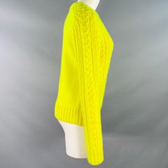 Philosophy Di Lorenzo Serafini Size S Yellow Cable Knit Creeck Sweater