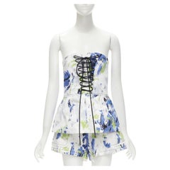 PHILOSOPHY DI LORENZO SERAFINI Korsettoberteil mit weißem painr-Druck IT40 XS