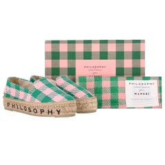 Philosophy di Lorenzo Serafini x Manebí Gingham-Check Logo Espadrilles